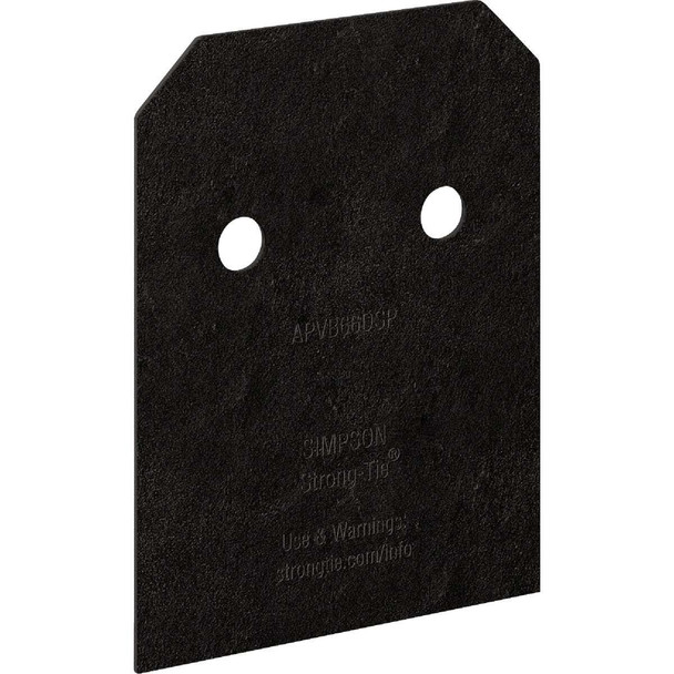 Outdoor Accents 6x Blk Pstbse Sde Plt APVB66DSP