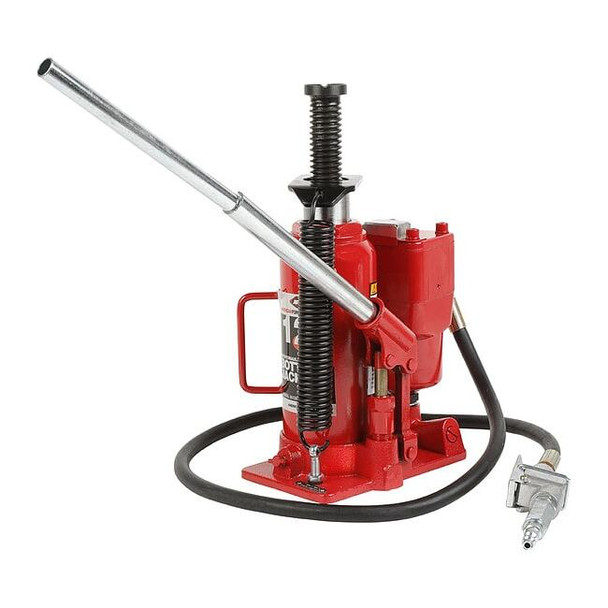 American Forge & Foundry Bottle Jack,12 ton,Max Lift 19 3/4" H 5512B