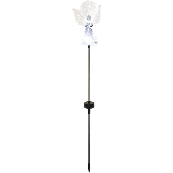 Alpine 37 In. LED Solar Angel Holiday Garden Stake (2-Pack) RGG356SLR-WT-2
