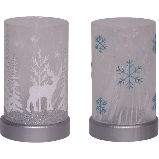 Alpine Led Slvr/Bl Lantern BST198ABB-TM