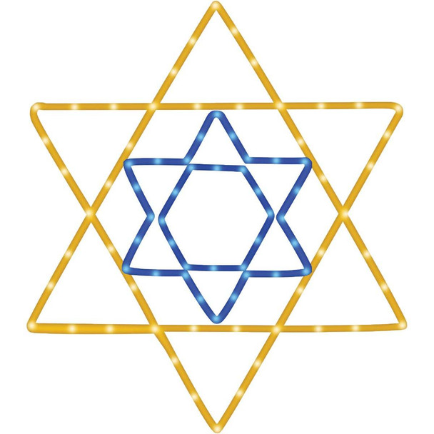 Alpine 35 In. H. LED Star of David Outdoor Lighted Decoration CEY238