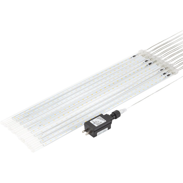 Alpine Multi 540-Bulb Chasing LED 10-Icicle Light Set COR230MC-10