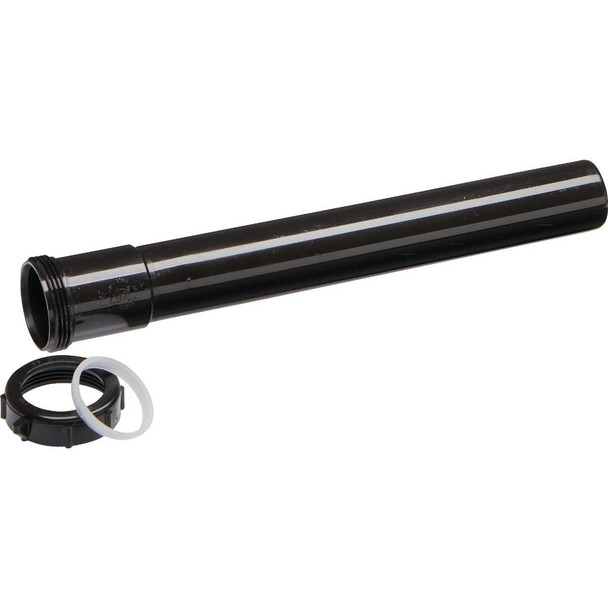 Plumb Pak 1-1/2 In. x 12 In. Black Plastic Slip-Joint Extension Tube PP55-12B