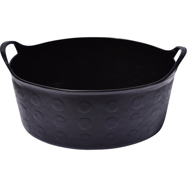 Tuff Stuff 4 Gal. Black Short Plastic Flex Tub S4-BK