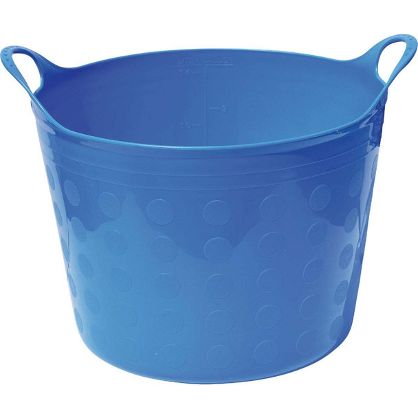Tuff Stuff 12 Gal. Sky Blue Plastic Flex Tub F12-SBL