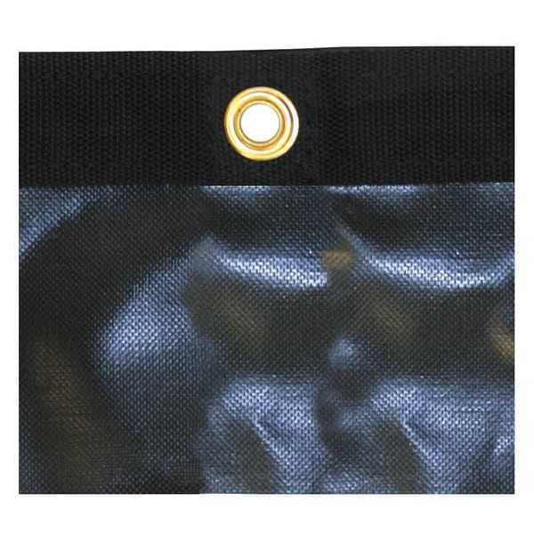Standard Duty Tarp, 7 ft 6 in x 15 ft, 10 Mil, Black, Vinyl, UV Resistant