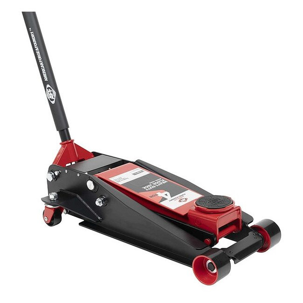 American Forge & Foundry Ton Floor Jack,4 ton,Mechanical,Steel 400SS