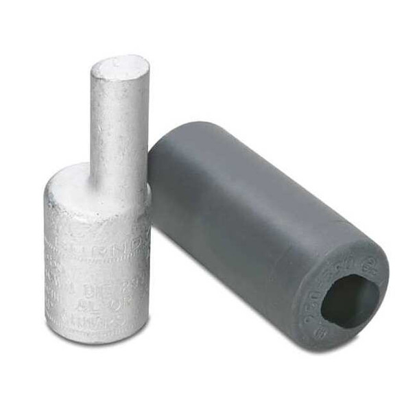 Burndy Offset Adapter, 3/0 AWG Max, Standard Barrel, Aluminum, White AYPO3/0