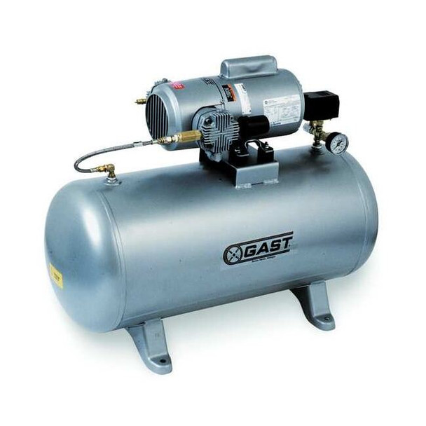 Gast Electric Air Compressor,Tank Mounted 5HCD-100TA-M550NGX