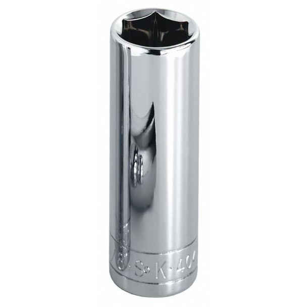 Sk Professional Tools Socket, Steel, Chrome, 3/8 in 41812 Sk Professional Tools Socket, Steel, Chrome, 3/8 in 41812