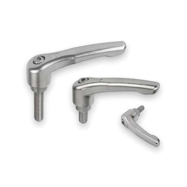 Adjustable Handle, Size: 2 M08X30, Entirely Stainless Steel, Electropolished