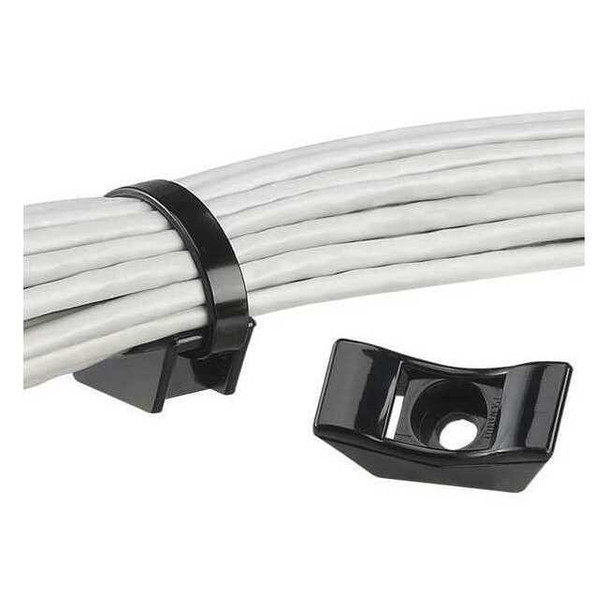 Panduit Cable Tie, Mnt, Eh, 1/4screw, Wrnyl, PK25 TMEH-S25-Q0