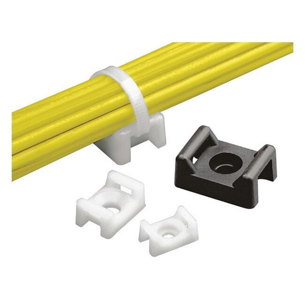 Panduit Tiemnt,.43inw,No 8screw,Nyl,Nat,PK100 TM2S8-C