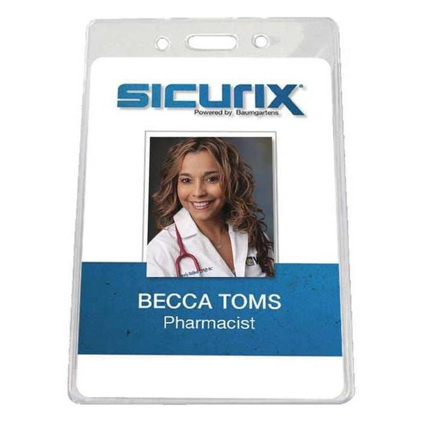 Sicurix Government Badge Holder,2 1/2 inH,PK50 BAU 67880