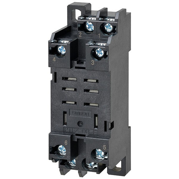 Omron Relay Socket, Square, 8 Pins, 15 A PTFZ-08-E