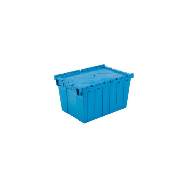 Global Industrial Plastic Attached Lid Shipping & Storage Tote 21-7/8""x15-1/4""