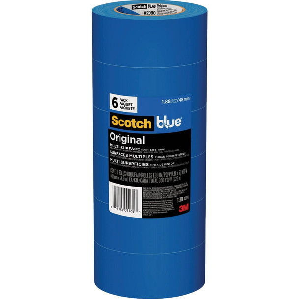 ScotchBlue 1.88 In. x 60 Yd. Original Painter's Tape (6 Roll) 2090-48SC6