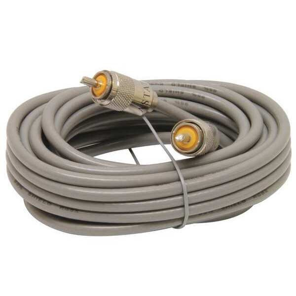 Astatic Mini 8 Coaxial Cable,18ft.,Gray 302-10267