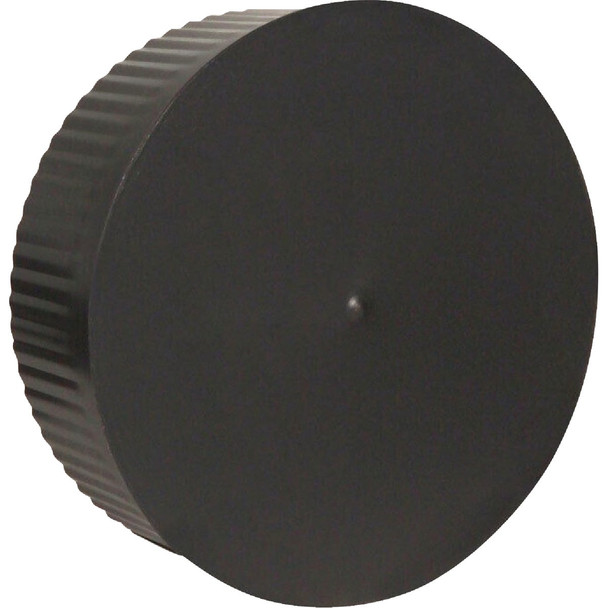 Imperial 7 In. Dia. 24 Ga. BE Crimp End Cap, Black BM0152