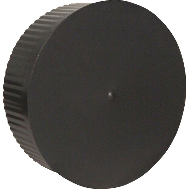 Imperial 6 In. Dia. 24 Ga. BE Crimp End Cap, Black BM0151