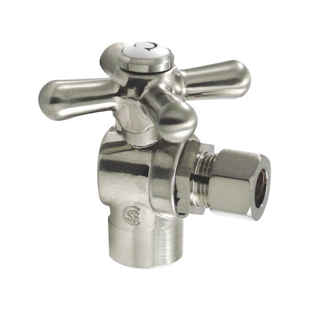 Vintage CC43208X 1/2" Sweat 3/8" OD Angle Stop Cross Handle CC43208X