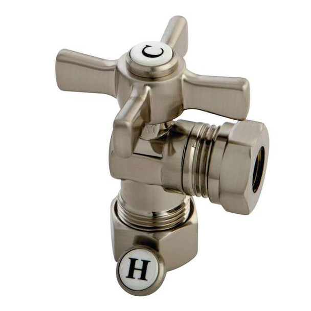 CC54308ZX 5/8" OD Comp X 1/2" or 7/16" Slip Joint Angle Stop