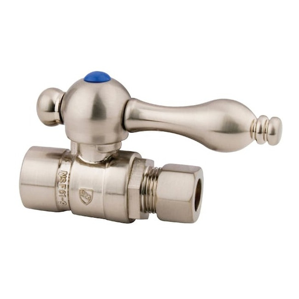 Vintage CC43258 1/2" Sweat, 3/8" O.D. Comp Straight Shut-off Valve CC43258