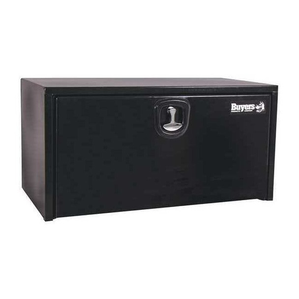 18x18x36 Inch Black Steel Underbody Truck Box With 3-Point Latch