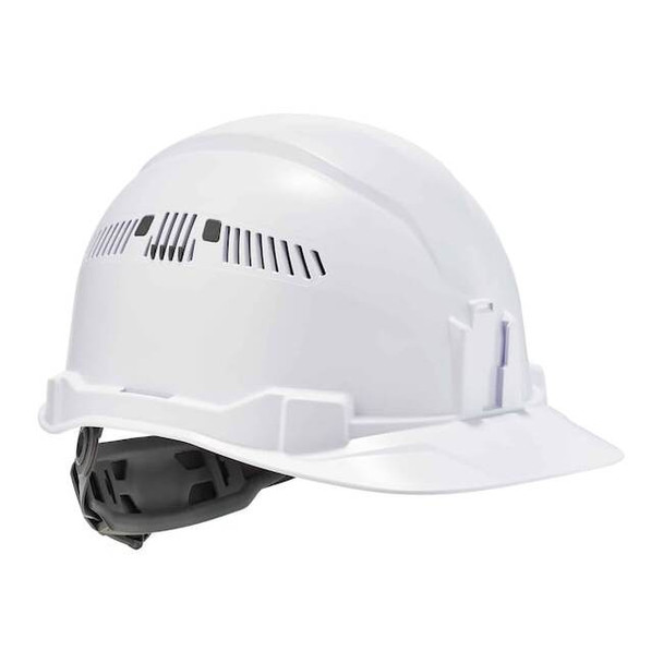 Ergodyne Hard Hat, 4 Point Ratchet, White 8972