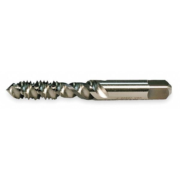 Widia Spiral Flute Tap, #10-24, Bottoming, UNC, 3 Flutes, Uncoated 16012