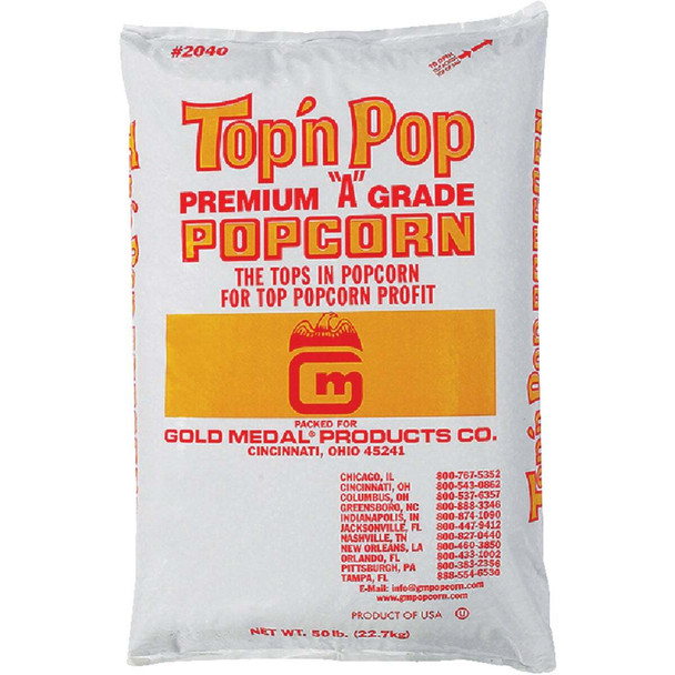 Gold Medal Top 'N Pop 50 Lb. Bulk Popcorn 2040