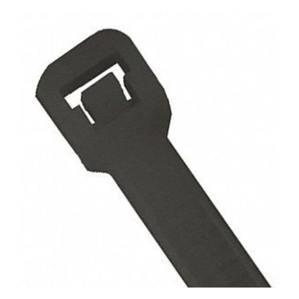 Partners Brand Cable Tie, 8 in L, Black, Nylon, 40 lb Strength, 1000 PK CTUV840