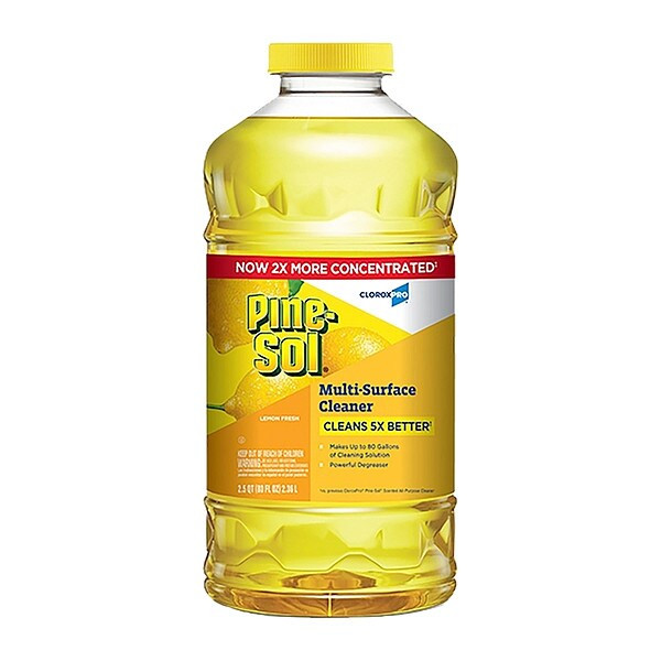 All Purpose Cleaner, 80 oz, Bottle, Concentrated, Lemon Fresh, 3 PK