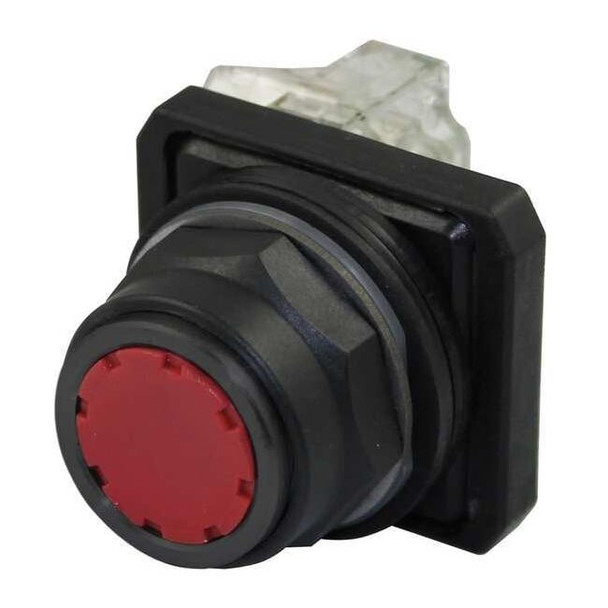 Dayton Push Button Operator, 30 mm, 1NO/1NC, Red 30G440