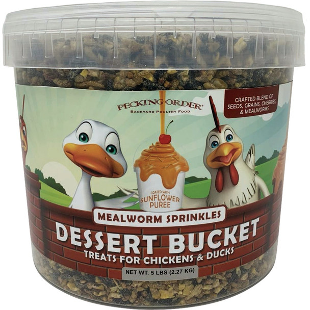 Pecking Order 5 Lb Dessert Bucket Mealworm Sprinkles 9549