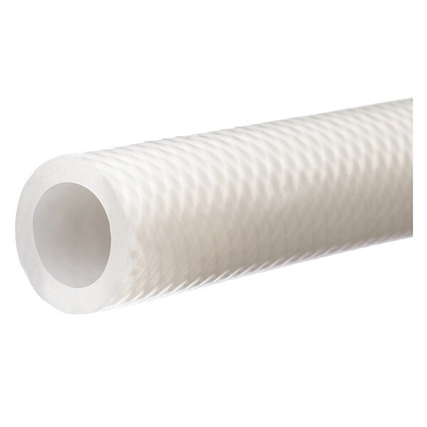 Reinforced FDA Silicone Tubing, 1/4" ID x 1/2" OD x 25 Ft. L