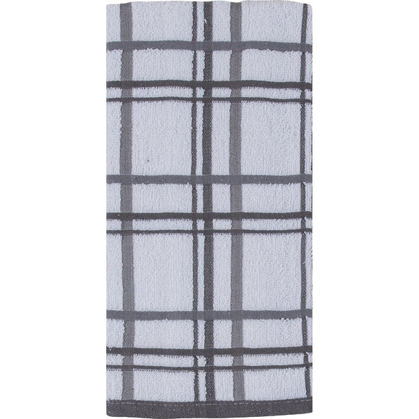 Kay Dee Designs Charcoal Terry Kitchen Towel (2-Pack) R6448 Pack of 3