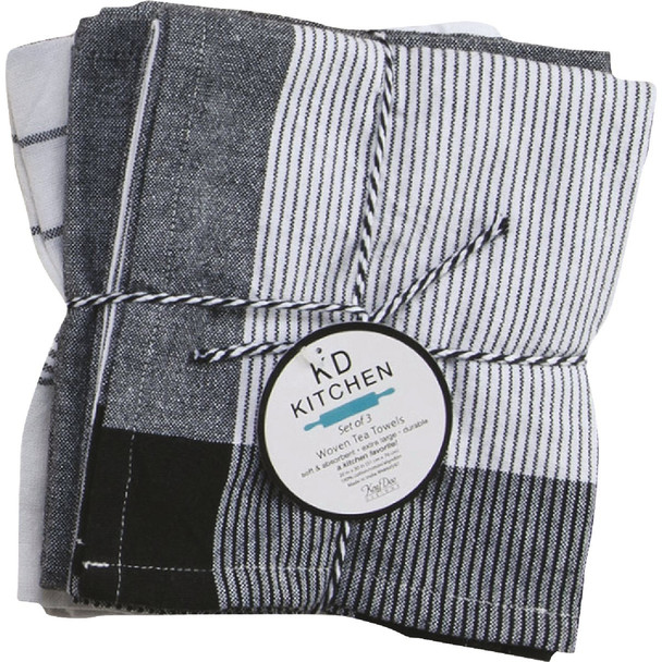 Kay Dee Designs Onyx Tea Towel (3-Pack) R7200 Pack of 2