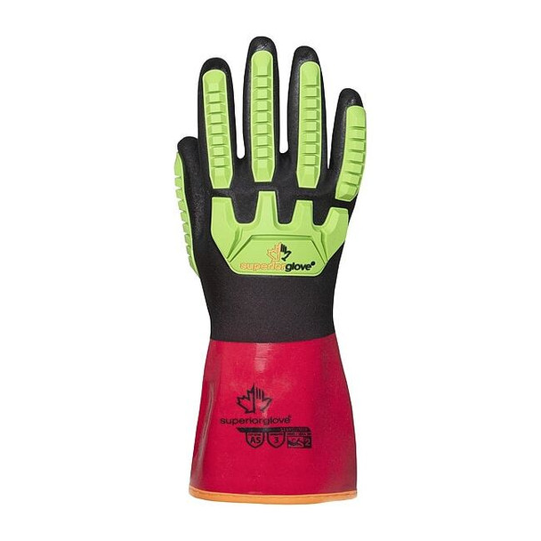 Superior Glove Gloves,A4 Cut,Impact-Resistant,PVC,9,PR S15KGVNVB-9