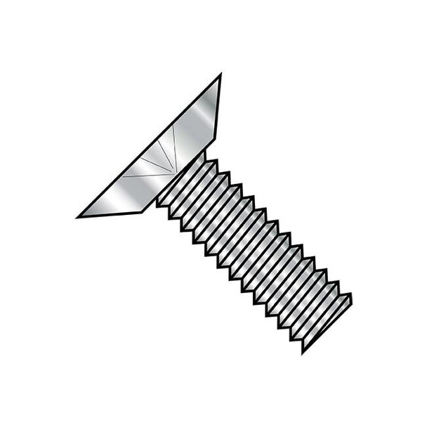 #6-32 x 3/16 in Phillips Flat Machine Screw, Plain Stainless Steel, 5000 PK