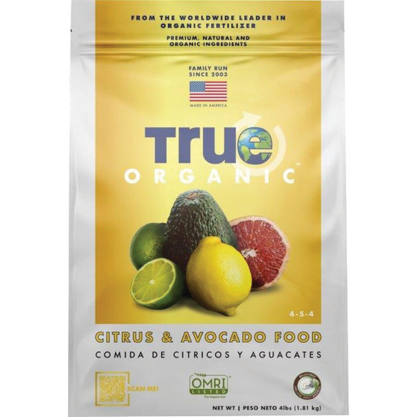 True Organic 4 Lb. 4-5-4 Citrus & Avocado Dry Plant Food R0014