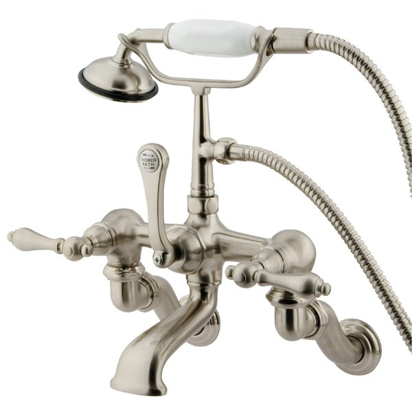 Wall-Mount Clawfoot Tub Faucet, Brushed Nickel, Tub Wall Mount