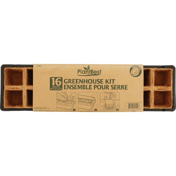 PlantBest 16-Cell Coir Seed Starter Kit 3449