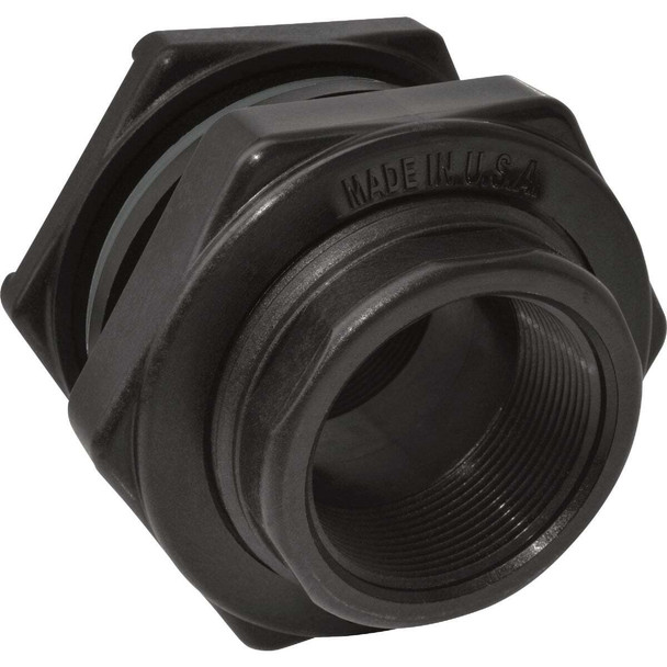 Abbott 2 In. Polypropylene Bulkhead Fitting TF200PE