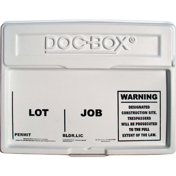 Doc-Box 21 In. x 27 In. x 4 In. Outdoor/Indoor Standard Posting Permit Box 10102