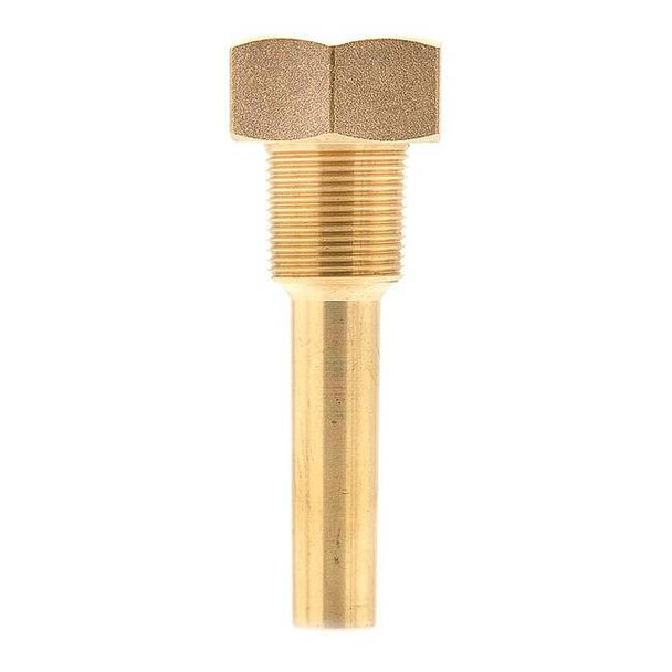 Wgtc Thermowell, NPT, Brass, Male T1E3D2