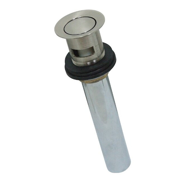 Brass, Bathroom Sink Drain, Push Pop-Up Drain with Overflow