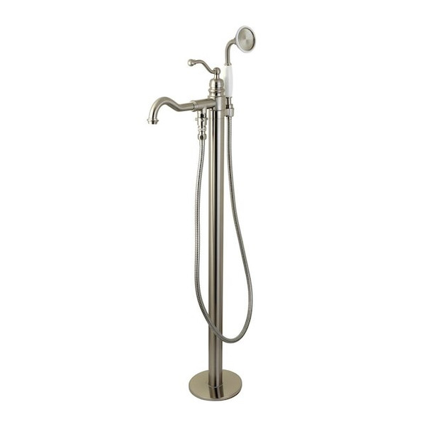 Kingston Brass Freestanding Tub Faucet, Brushed Nickel, Freestanding KS7138ABL