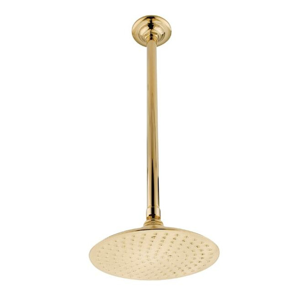 Kingston Brass Shower Head, Polished Brass, Ceiling Mount K236K22
