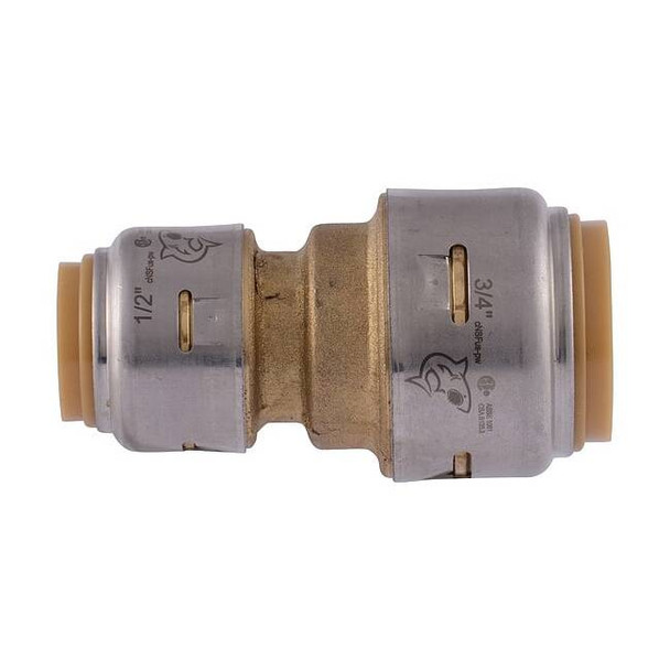 Sharkbite Adapter, Brass, Brass UR058